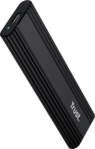 Trust M.2 SSD Box černá / Externí box pro M.2 SSD / USB-C 3.2 Gen 2 / 10 Gbps / do 4 TB