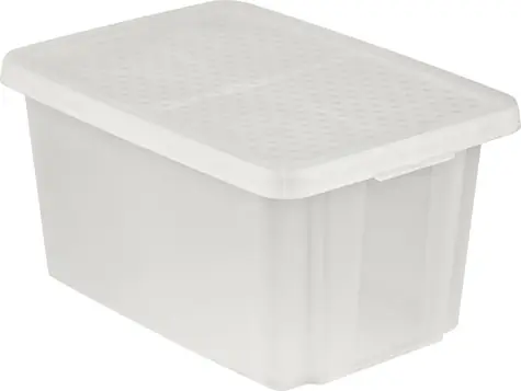Curver Essentials úložný box s víkem bílá / Úložný box / 45 l / 57 x 40 x 30 cm