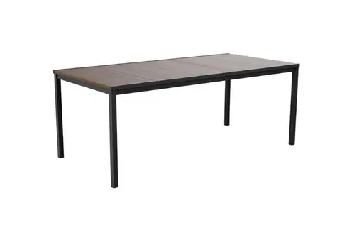 Keter Porto 200 walnut, černá / Zahradní stůl / Ocelová konstrukce