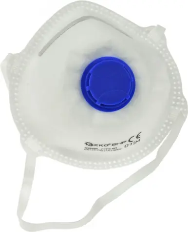 GEKO Respirátor FFP2 s výdechovým ventilkem / 15 ks v balení