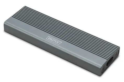 Digitus Externí box M.2 SSD / SATA / USB 3.1 Gen2 / hliníkový / bezšroubová montáž