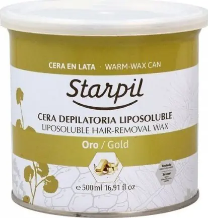 Starpil Vosk Gold / Depilační vosk v plechovce / 500 ml