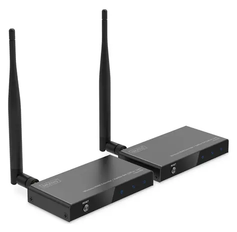 Digitus DS-55346 / Bezdrátový HDMI extender / Splitter 1x4 / Full HD 60Hz / 100m / HDCP 1.3