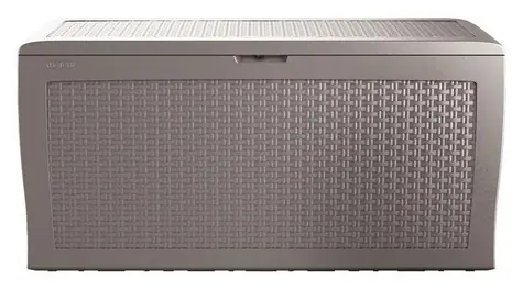 Keter Samoa Rattan 270 l cappuccino / Zahradní box / Ratanový vzhled