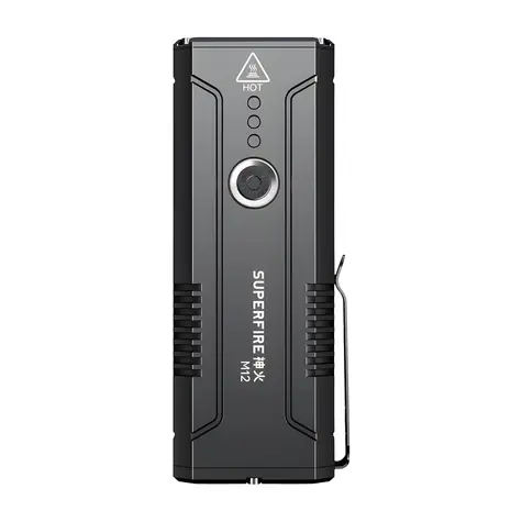 Superfire M12 černá / Svítilna / 8000lm / USB-C / 8000 mAh / IP44