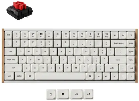 Keychron K3 Ultra 8K / Klávesnice / Mechanická / Milk POM Red switch