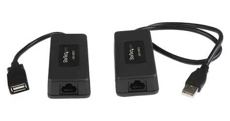 StarTech USB extender přes CAT5/CAT6 / Extender / USB 2.0 / RJ-45 / černá