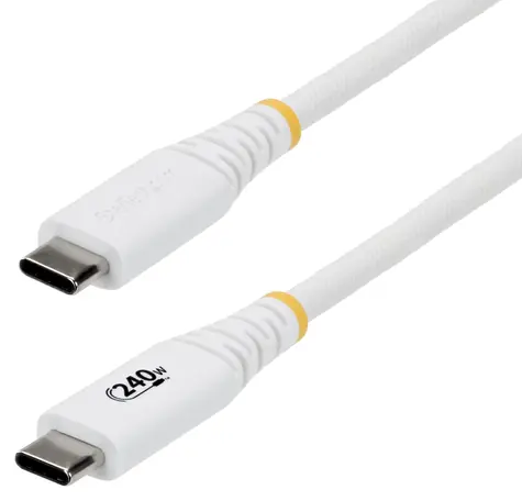 StarTech Rugged bílá / Nabíjecí kabel / USB-C - USB-C / PD 240W / 1 m