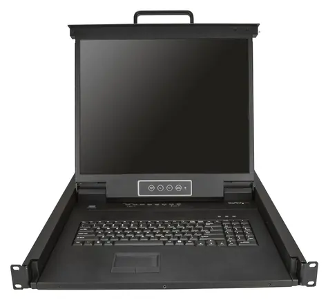 19" StarTech Rackmount KVM konzole / KVM konzole / LCD 1280x1024 / 8 portů / 1U