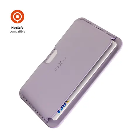 FIXED MagWallet Slim světle fialová / Peněženka / MagSafe / RFID ochrana / 3 karty