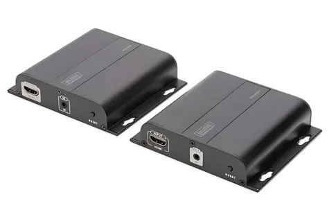 Digitus DS-55122 / HDMI extender / 4K 60Hz / Cat6 / 120 m / vysílač a přijímač