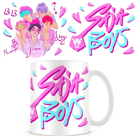 Pyramid Mug Saja Boys KPop Demon Hunters / Keramický hrnek / 315 ml