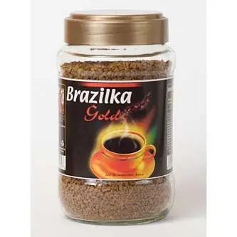 Samantha Brazilka Gold / Instantní káva / 200 g / Sklo