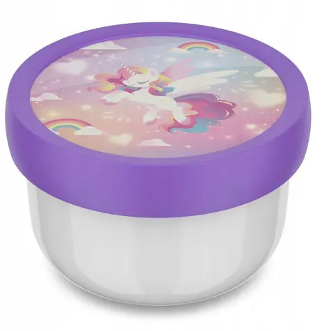 Curver Campus Fruit Box Unicorn Glow / Dětská dóza na svačinu / 300 ml