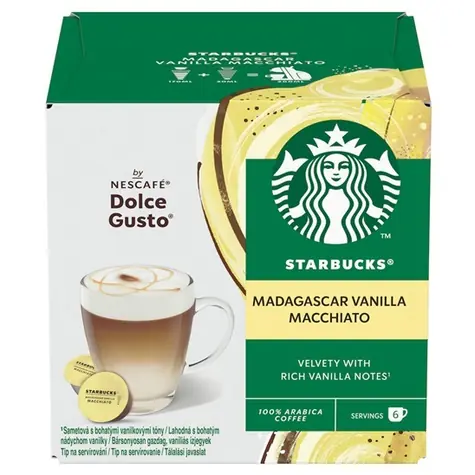 Starbucks Dolce Gusto Madagascar Vanilla Macchiato 12 ks / Kapslová káva