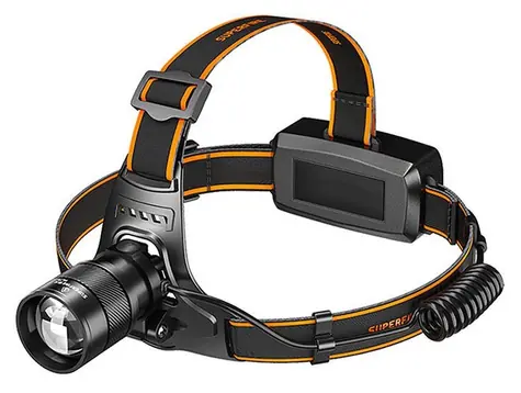 Superfire HZ01 černá / Čelovka / UV LED / 520 lm / USB-C