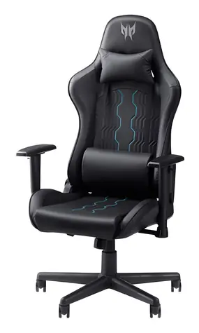 Acer Predator Rift Go / Herní židle / Ocelová konstrukce / Otočná kolečka / 69×55×138,5 cm