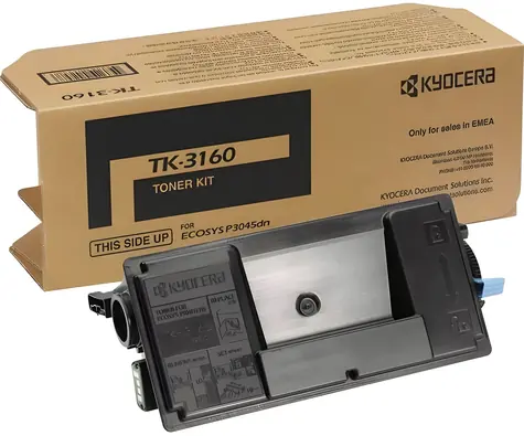 Kyocera TK-3160 černá / Toner / pro P3045dn, P3050dn, P3055dn a P3060dn / výtěžnost až 12 500 stran