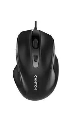 CANYON M-6 černá / Myš optická / USB / 800-3200 DPI / 6 tlačítek / ergonomická