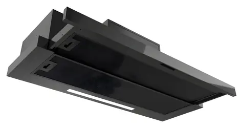 MAAN Corona Bis černá / Digestoř / 60 cm / mechanické ovládání / 635 m3/h / 68 dB