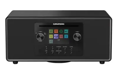 Grundig DTR 7100 černá / Radiopřijímač / Wi-Fi & Bluetooth / TFT displej 3,2" / 42 W / USB