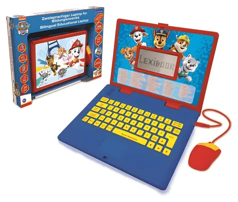 LEXIBOOK Vzdělávací notebook Tlapková patrola / CZ/EN / 124 aktivit / od 4 let