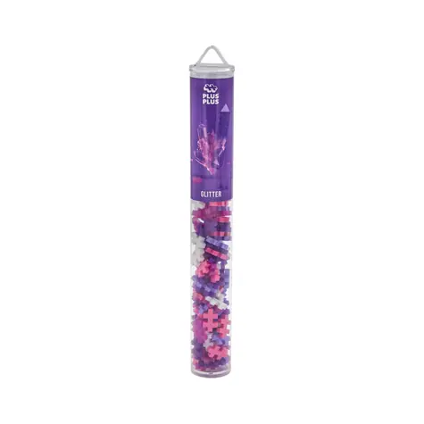 PLUS-PLUS Stavebnice Glitter Mix / 100 dílků / Tuba