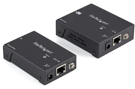 StarTech HDMI extender po Cat5 černá / AV extender / 4K 60Hz / 7.1 kanálů / Hliníkové tělo