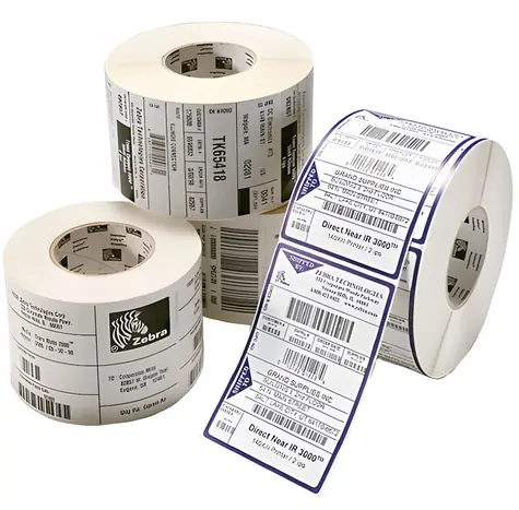 Zebra Z-Perform 1000T / Papírová etiketa / 58 x 38 mm / Termotransfer / jádro 25 mm / trvalé lepidlo