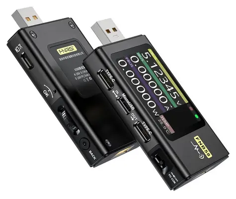 FNIRSI FNB58 černá / USB tester nabíjení / USB-C PD 3.1 / Bluetooth