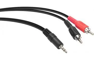 Speedlink Audio kabel Jack 3,5 mm - 2x Cinch černá / Audio kabel / 2 m
