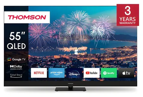 55" Thomson 55QG6C14 / Televize / Google TV / QLED / 4K UHD / přední repro
