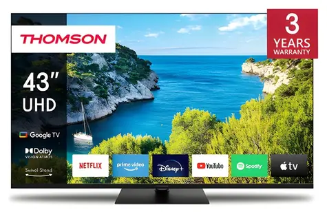 43" Thomson 43UG5C14 / Televize / 4K UHD / Google TV / Direct LED