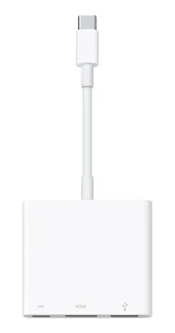 Apple USB-C Digital AV Multiport Adapter bílá / Adaptér / HDMI / USB-A / USB-C / 4K
