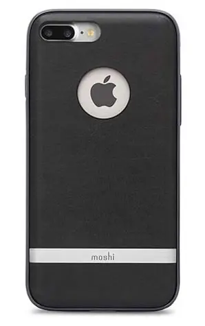 Moshi Napa kryt pro iPhone 7 Plus/8 Plus Charcoal Black / Pouzdro