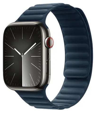 Devia Deluxe Magnetic Fiber Sea Blue / Řemínek / Apple Watch 44/45/46 mm / magnetický