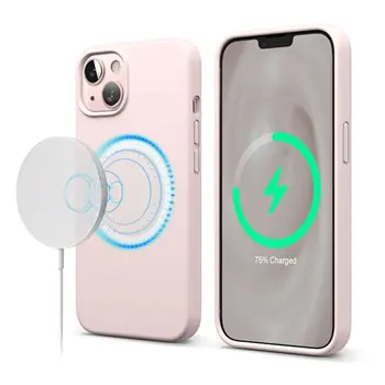 Elago Silicone Case Lovely Pink / Silikonový kryt / Apple iPhone 13 / MagSafe
