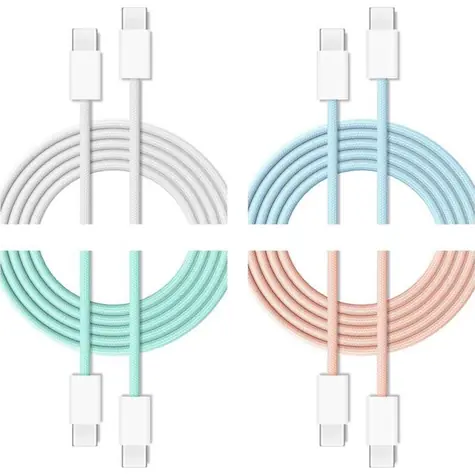 Cubenest USB-C - USB-C 60W sada 4 ks / Sada nabíjecích kabelů / 4× 1 m / Power Delivery