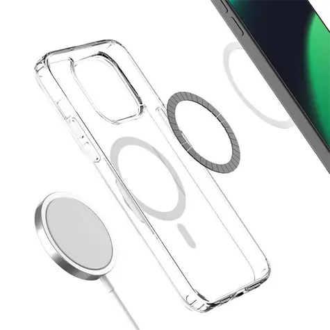 Devia Pure Clear Magnetic čirá / Kryt pro Apple iPhone 14 Plus / MagSafe / odolný proti nárazu