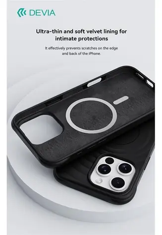 Devia Ripple Magnetic černá / Kryt pro Apple iPhone 16 Pro Max / TPU / Ochrana proti nárazu