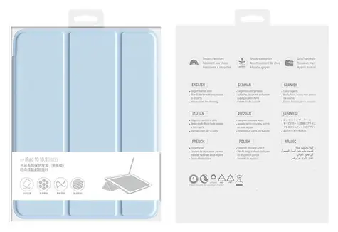 Comma Joy Series světle modrá / Pouzdro pro Apple iPad Pro 11" (M4/M5) / Se slotem na Apple Pencil