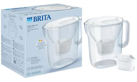 Brita Style Essential XL bílá / Filtrační konvice / 3,6 l / filtr Maxtra Pro Pure Performance