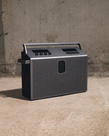 Mondo Speaker Large šedá / Přenosný reproduktor / 96W / Bluetooth 5.3 / 6000mAh / USB-C
