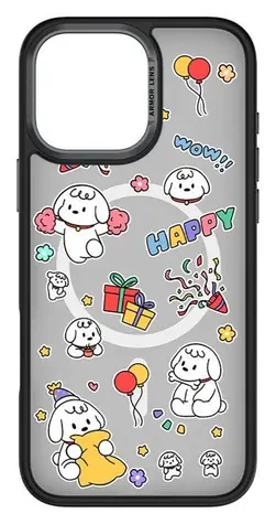 Comma Cultural Series Happy Dog / Kryt pro Apple iPhone 16 Pro / Magnetický / MagSafe
