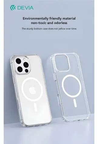 Devia Pure Clear čirá / Kryt / Apple iPhone 16 Pro Max / Magnetický / MagSafe
