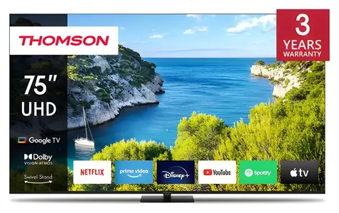 75" Thomson 75UG5C14 / Televizor / 4K UHD / Google TV / Direct LED
