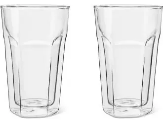 Leopold Vienna LV01516 / Sada 2 sklenic na latte macchiato / Dvojité sklo