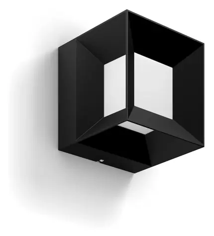 Philips 16480/30/P0 Parterre černá / Venkovní nástěnné LED svítidlo / 1x8W / 800lm / 2700K / IP44
