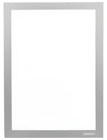 Magnetoplan Magnetofix A5 stříbrná / Magnetický rámeček / Samolepicí / 2 ks