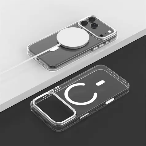 Devia Crystal Shockproof průhledný / Kryt / Apple iPhone 17 Pro Max / MagSafe